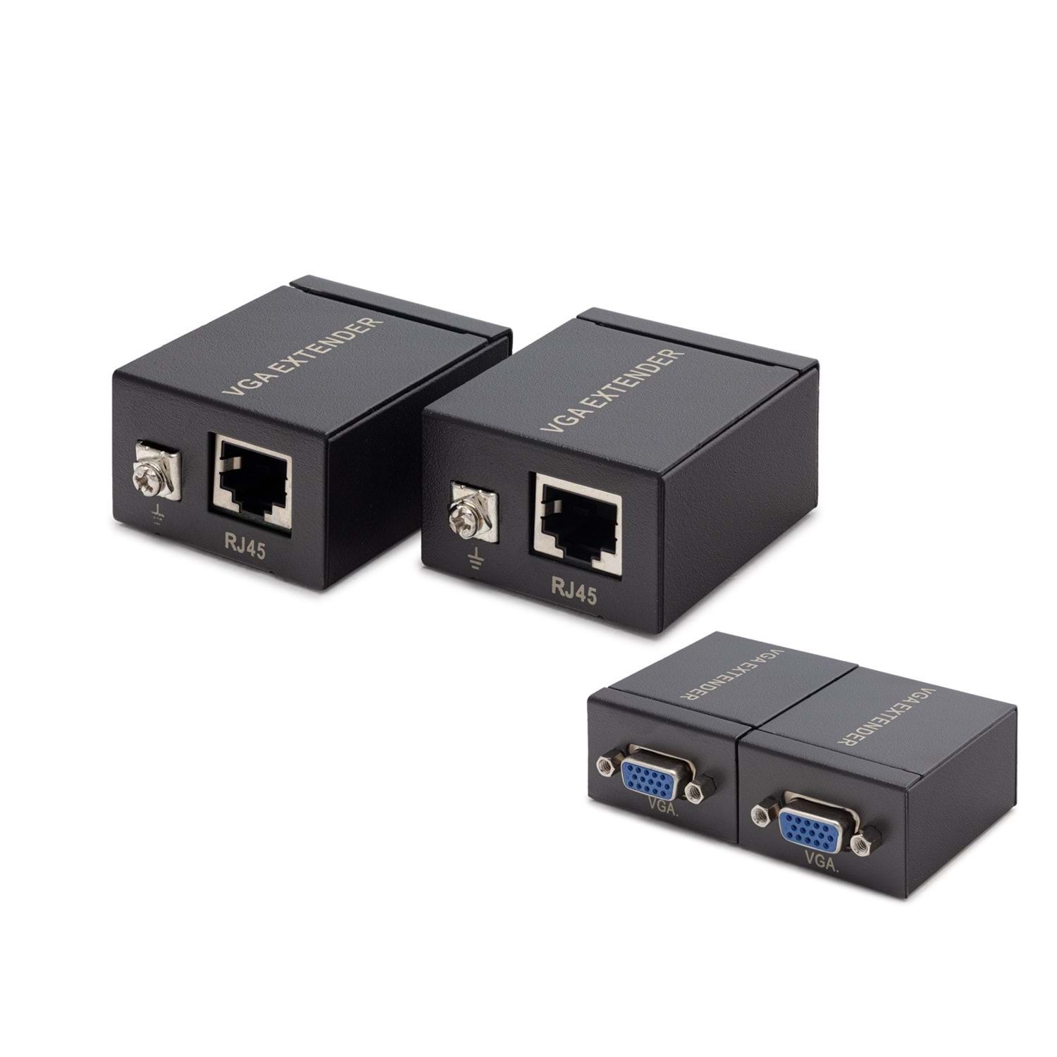 HADRON HDX1285 VGA EXTENDER 60M SİYAH