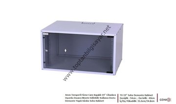 Günko Demonte Soho Rack 19'' 7U Kabinet - Günko 7U 400 Duvar Tipi Rack Kabinet