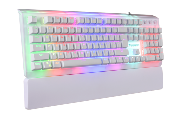 Tigoes K2 Usb Mekanik BEYAZ Blue Switch Gaming Klavye Mouse Set