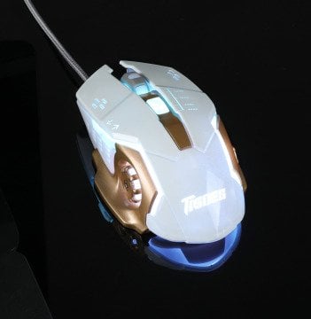 Tigoes K2 Usb Mekanik BEYAZ Blue Switch Gaming Klavye Mouse Set