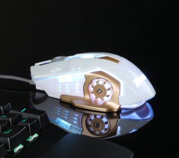 Tigoes K2 Usb Mekanik BEYAZ Blue Switch Gaming Klavye Mouse Set
