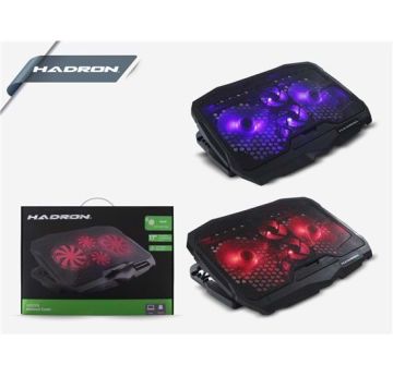 HADRON NOTEBOOK SOĞUTUCU HR2008 LEDLİ 4 FANLI YÜKSEKLİK KADEMELİ HR2008/20