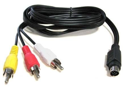 7 Pin S-Video to 3 RCA Erkek Kablo