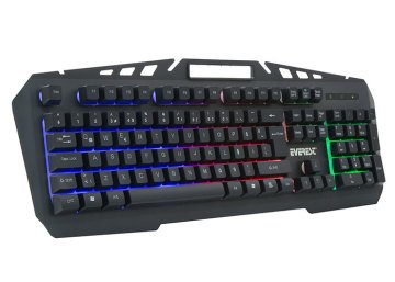 Everest KMX-99 Siyah Usb Gökkuşağı Zemin Aydınlatmalı Q Oyuncu Klavye + Mouse Set