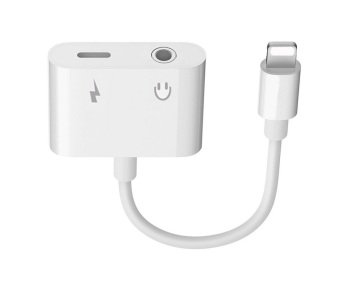 iPhone 8 Pin Lightning Aux Çevirici + Şarj Girişi - Hadron HD4671 3.5 mm Jack Kulaklık Adaptörü