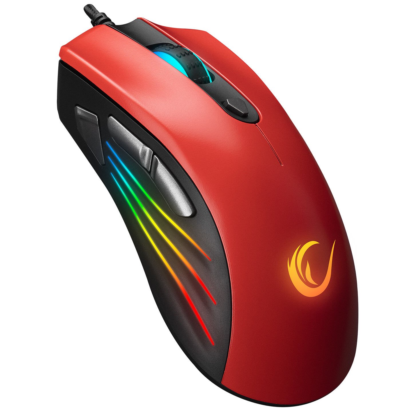 Rampage SMX-R33 LIMBO Makrolu Siyah/Kırmızı 6400dpi RGB Ledli Gaming Oyuncu Mouse