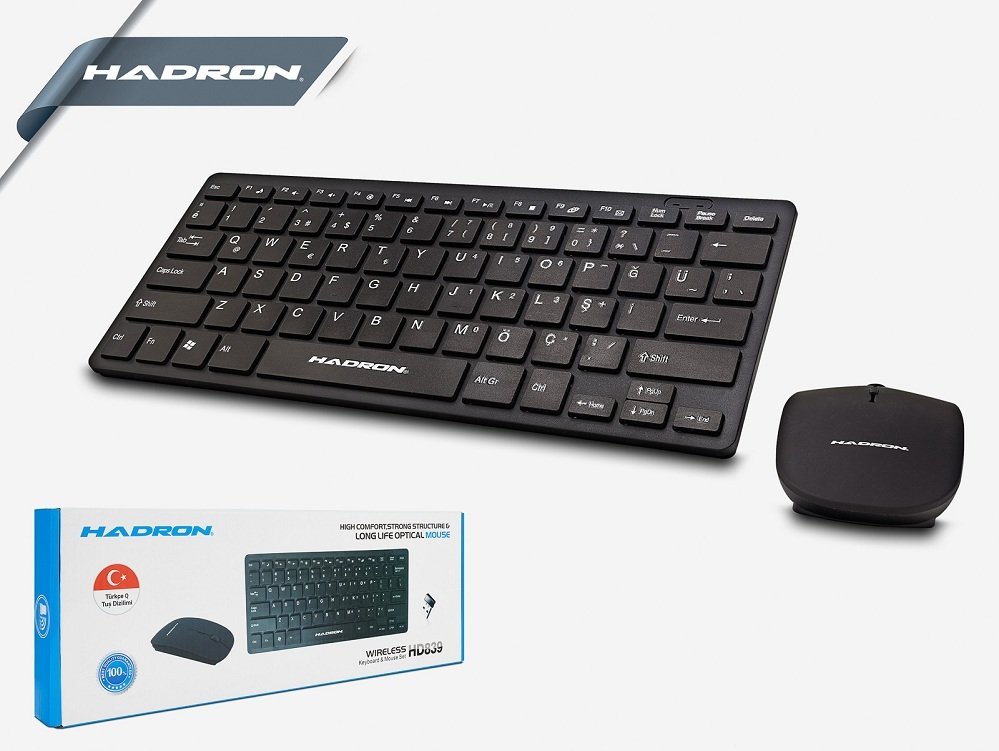 Smart Tv Uyumlu Kablosuz Klavye Mouse Set - Hadron HD839