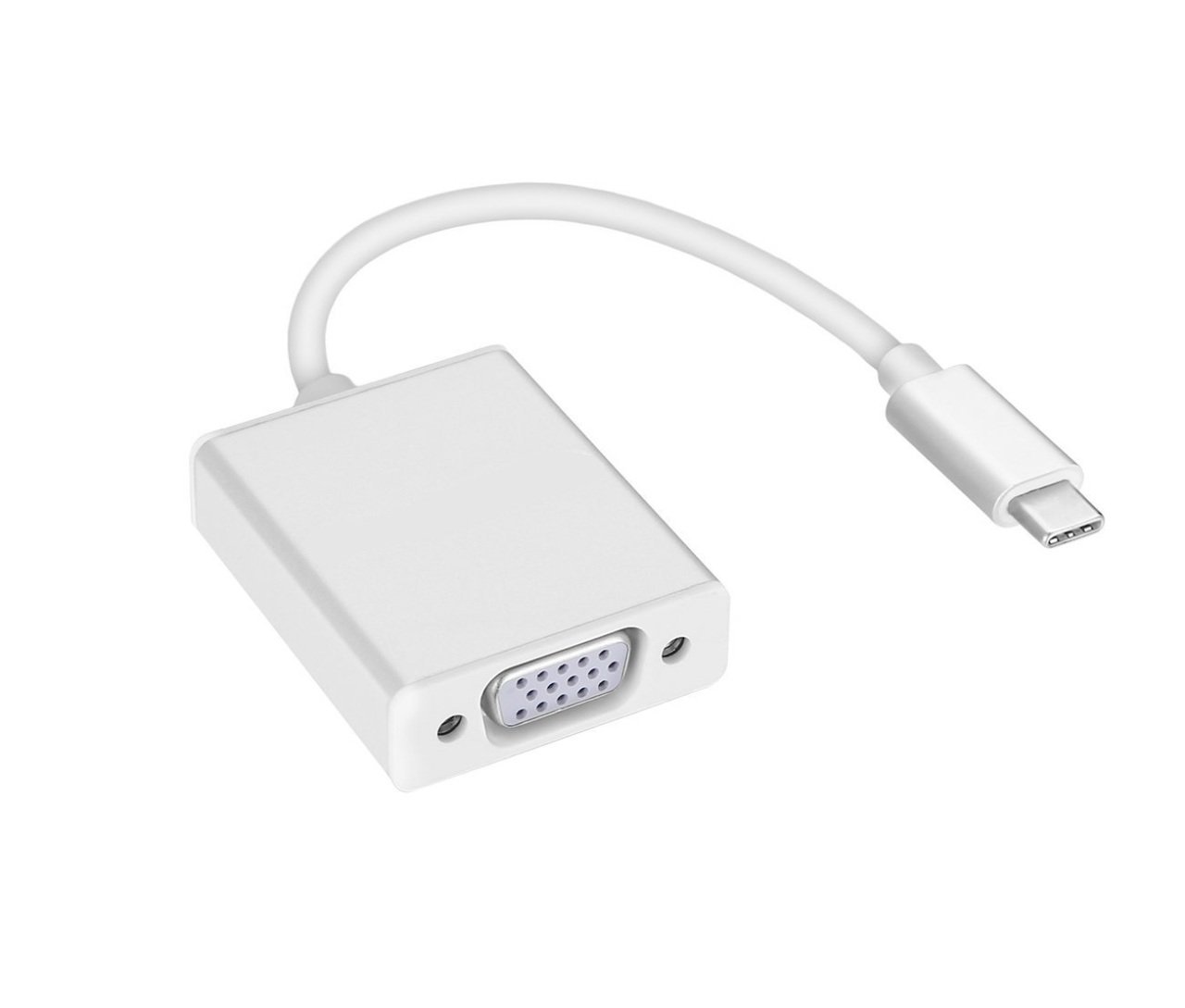 S-link SL-USB-C53 Type C to Vga Çevirici Adaptör - Telefon, Tablet, Notebook Cihazlarınızdan 1080P Hd Görüntüyü Tv, Monitör, Projektör Vb. Cihazlara Aktarır