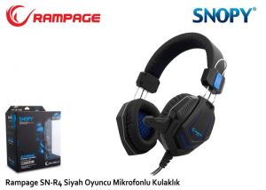 Snopy Rampage SN-R4 Siyah Oyuncu Mikrofonlu Kulaklık