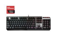MSI GG VIGOR GK50 LOW PROFILE TR DUSUK PROFIL GERCEK MEKANIK KAILH SWITCH PER KEY RGB FIRCALANMIS METAL TUS YUZEYI TURKCE Q