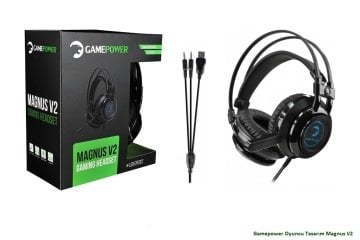 Gamepower Magnus V2 Siyah 3.5mm Rgb Gaming Kulaklık - 113db Güçlü ve Berrak Ses