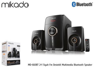 Mikado MD-660BT Fm+Sd+Bluetooth Destekli 2+1 Multimedya Ses Sistemi