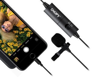 Snopy SN-100M Siyah Akıllı Telefon ve Youtuber Yaka Mikrofonu