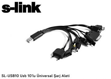 S-link SL-USB10 Usb 10 lu Üniversal Şarj Aleti