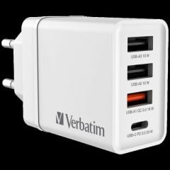 49701 CHR-30EU2 USB CHARGER 30W WITH 1XUSB-C PD 20W/1XUSB-A QC 3.0/ 2XUSB