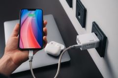 49701 CHR-30EU2 USB CHARGER 30W WITH 1XUSB-C PD 20W/1XUSB-A QC 3.0/ 2XUSB