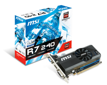 Msi R7 240 2GD3 LPV1 2GB 128 Bit DDR3 AMD Radeoon Ekran Kartı (DVI,HDMI,VGA)