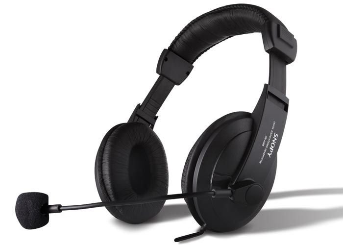 Snopy SN-4388 Deri Profesyonel Mikrofonlu Kulaklık