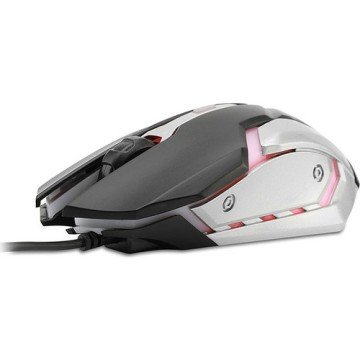 Everest SM-G72 Usb Siyah/Gümüş Işıklandırmalı Oyuncu Mouse