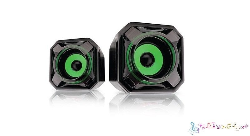 Mikado MD-177 2.0 5W * 2 Yeşil Mini USB Speaker...Modern Tasarım Tüm Multimedia Cihazlarına Uyumlu 2 Adet Yeşil Renk Speaker