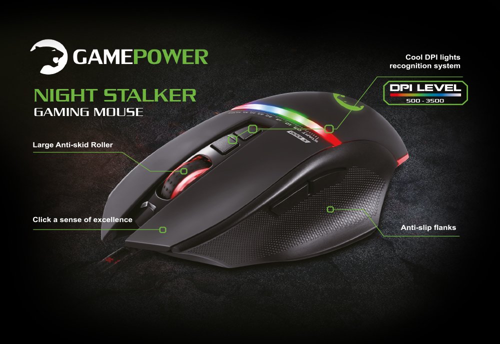 Gamepower Night Stalker Gaming/Oyuncu Usb Optik Mouse