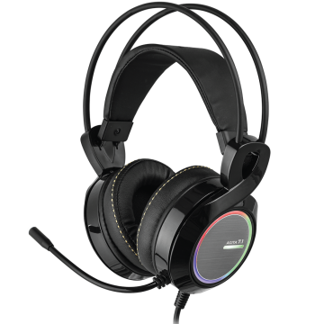 Rampage RM-23 AGITA Siyah Usb 7.1 RGB Ledli Titreşimli Surround Oyuncu Mikrofonlu Kulaklık