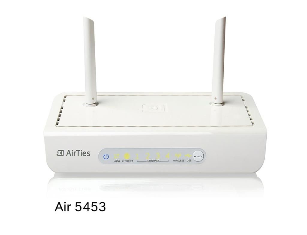 Airties Air 5453 300Mbps Kablosuz ADSL2+ 4-Portlu 1USB-Portlu Modem