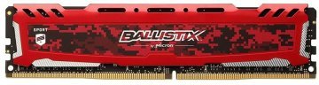 Ballistix 8GB 3000MHz DDR4 BLS8G4D30AESEK  Soğutuculu, CL15, Red, 1.35V