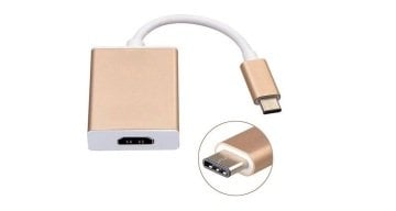 Hytech HY-USBC10 Type C to Hdmi Çevirici Adaptör...Kayıpsız 4K Hd Görüntü ve Dijital Ses Aktarımı Sağlayan Taşınabilir Portatif Çevirici