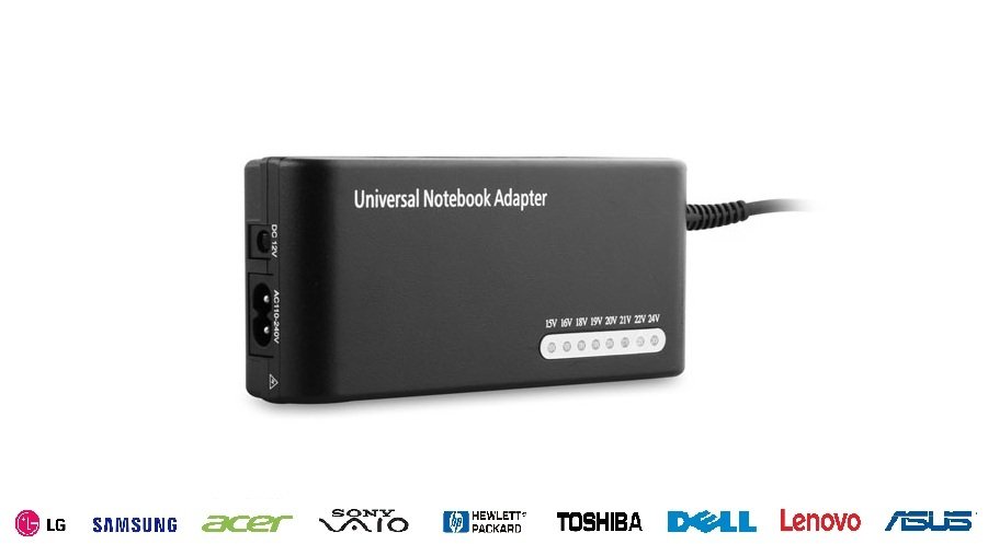 S-Link SL-131W 100W Notebook Universal Adaptör...8 Farklı Uç Destekli Araç Şarj ve Usb Şarj Uçlu Ayarlanabilir Sekiz Farklı Volt Kademeli Birçok Notebook İçin Uyumlu Universal Notebook Adaptör