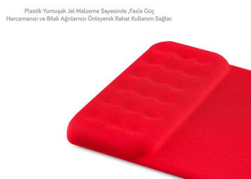 Addison 300251 Kırmızı Bileklikli Silikon Mouse Pad
