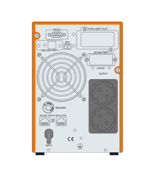 Makelsan Powerpack Plus 1kVA Online Ups - P.Pack Plus 2x7Ah 8dk 900w