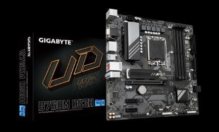 B760M-DS3H-DDR5 Intel® Socket LGA 1700:Support 13th and 12th Gen Series Processors