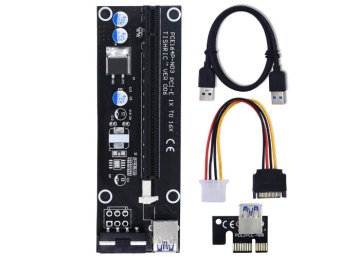 S-Link SL-EX116 Bitcoin Ekran Kartı Yükseltici (PCI-E 1x to 16x Sata 6pin)