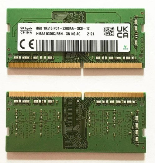 SK hynix DDR4 8GB HMAA1GS6CJR6N-XN 1Rx16 PC4-3200AA-SC0-12 NOTEBOOK RAM