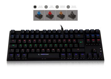 Everest Rampage Raptor Makrolu Blue Switch Mekanik Klavye (KB-R17, 6 Renk Aydınlatmalı)