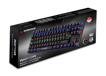 Everest Rampage Raptor Makrolu Blue Switch Mekanik Klavye (KB-R17, 6 Renk Aydınlatmalı)