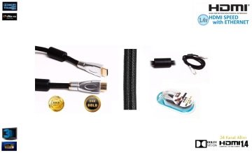 S-link SLX-M460 1.8m Altın Uçlu 24K HDMI KABLO