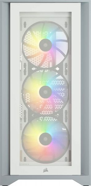 CORSAIR CC-9011233-WW iCUE 5000X RGB QL EDITION 4x120mm FAN DAHILI RGB KONTROLCU FULL TOWER SMART BILGISAYAR KASASI BEYAZ