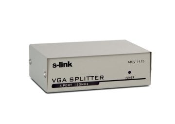 S-link SL-MSV1415 4 VGA 150Mhz Monitör Çoklayıcı