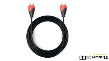 Hytech HY-HDM20 Hdmi to Hdmi 20m Altın Uçlu Hdmi Kablo...100 Mbps Ethernet Destekli 3D ve 4K Yayın Uyumlu 4096×2160 Piksel Dijital Sinema Çözünürlüklü Dolby Ses İletimli 1.4 Seri Altın Uçlu Hdmi Kablo