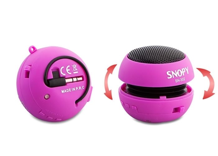 Snopy SN-302 Mor Micro SD Hamburger Mini Ses Bombası