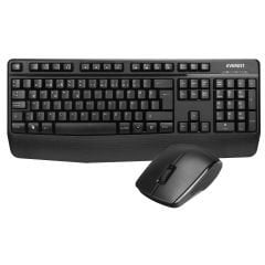 Everest KM-3335 Siyah ikisi bir arada 2 in 1 Kablosuz Q Multimedia Klavye + Mouse Set