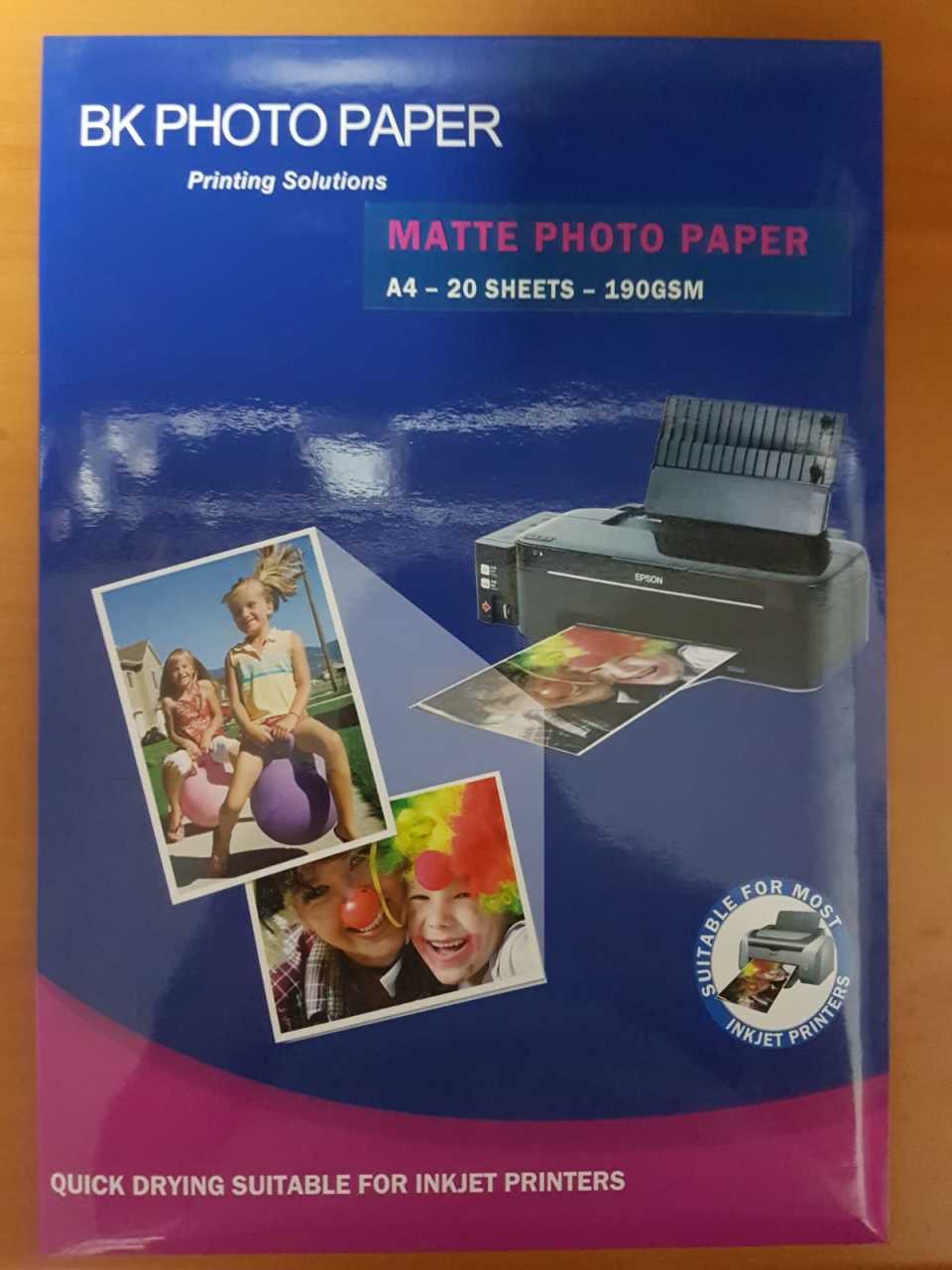 MATTE PHOTO PAPER A4 190GSM