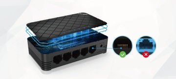 Ruijie Reyee Rg-Es05g 5 Port Masaüstü Network Gigabit Switch