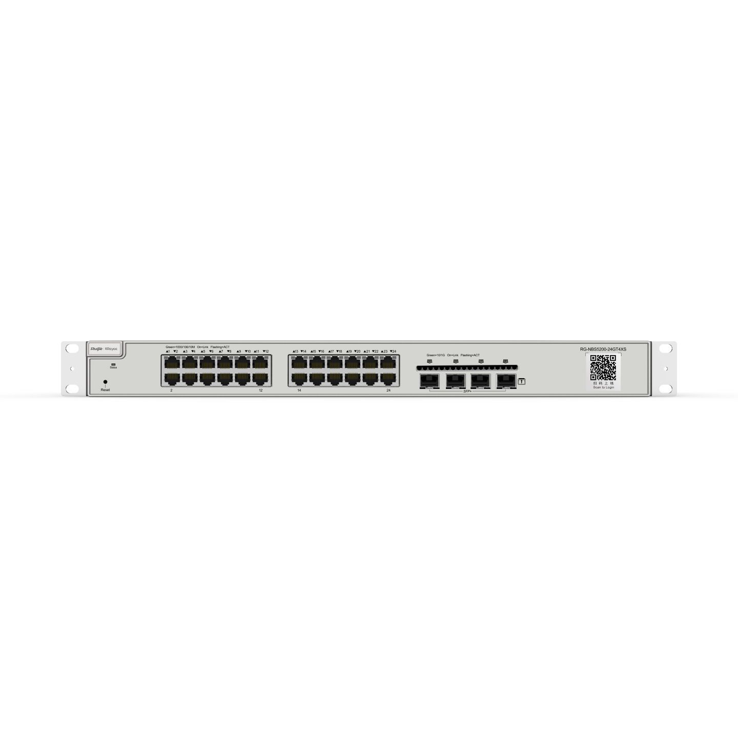 Reyee RG-NBS5200-24GT4XS 24 Portlu, 10/100/1000 Gigabit, L2+ Yönetilebilir Switch, 4*10G SFP