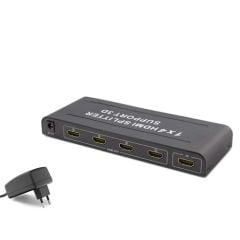 HADRON HDX1294 HDMI SPLITTER 1.4V 1080P 3D 1*IN 4*OUT SİYAH