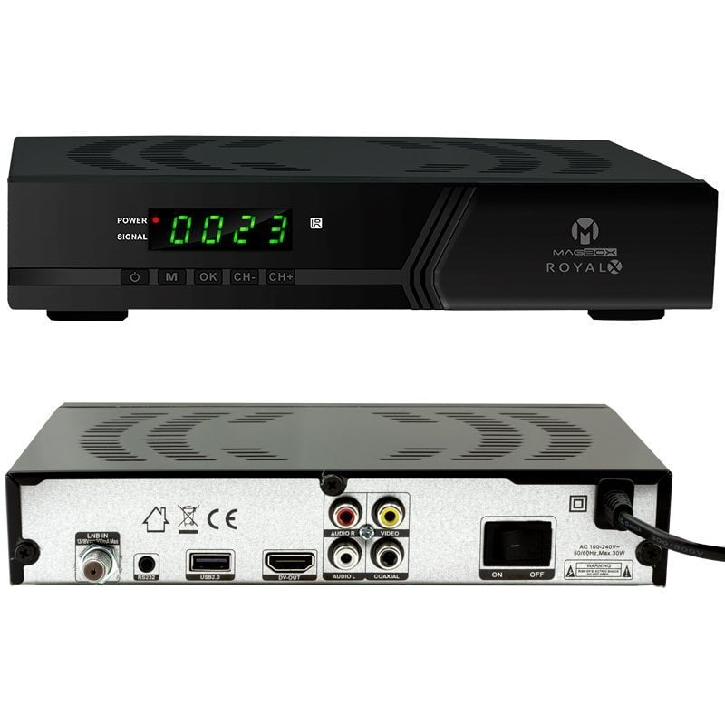 MAGBOX ROYAL X FULL HD KASALI UYDU ALICISI TKGS'Lİ (HDMI + RCA)