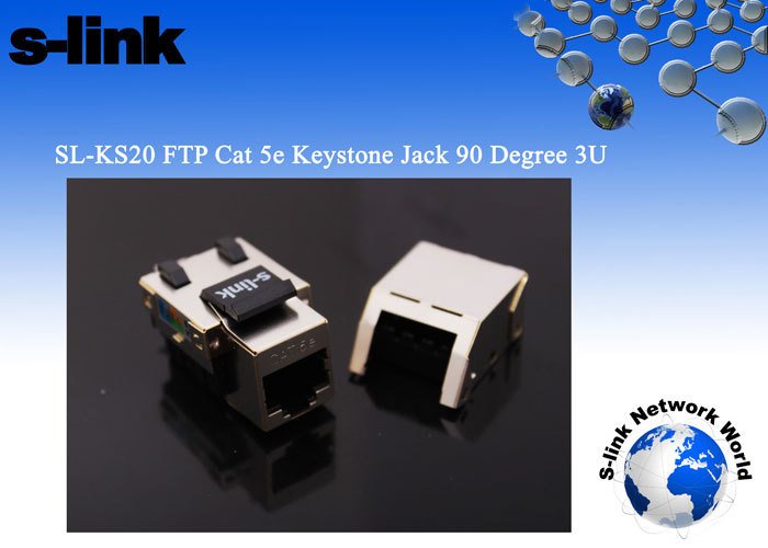 S-Link SL-KS20 FTPCat5E Keystone Jack (3U 90 De)