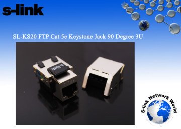 S-Link SL-KS20 FTPCat5E Keystone Jack (3U 90 De)